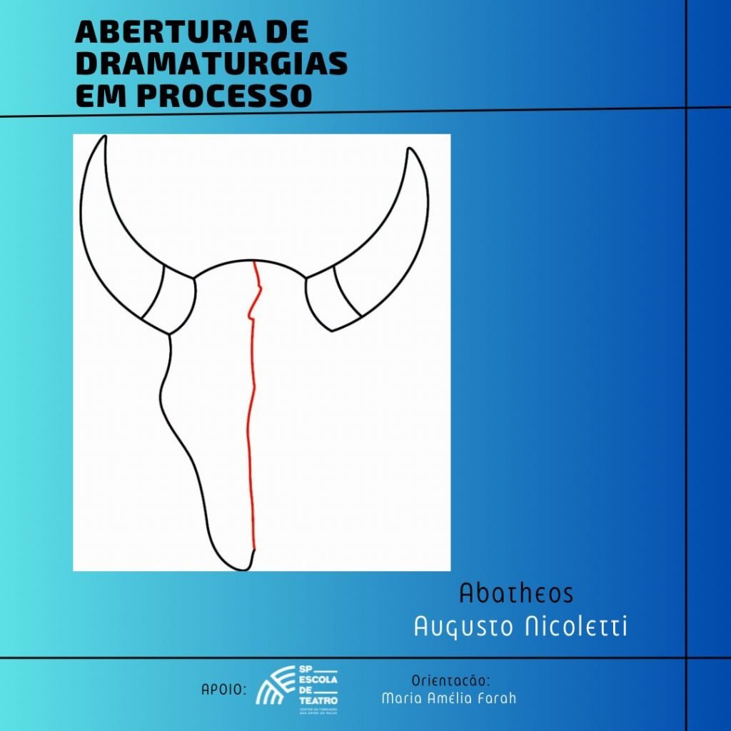 Cartaz de divulgação de "Abatheos", de Augusto Nicoletti.