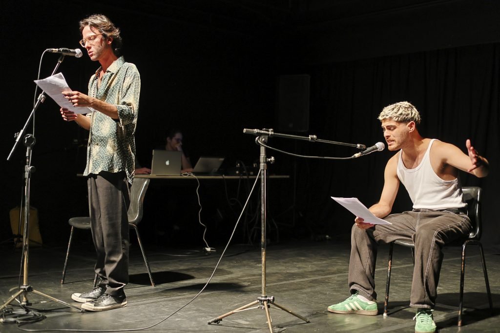 Segundo dia do Cena Única 2024, com os estudantes da Dramaturgia da SP Escola de Teatro, na Unidade Roosevelt. (14/6/2024). | Foto: Clara Silva.