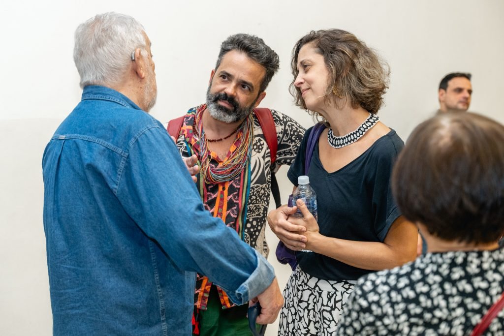 Lançamento do livro “Breves Apontamentos Sobre o Teatro Das_Nas_Pelas_Periferias”, com organização de Alexandre Mate e editoração do Selo Lucias. Na SP Escola de Teatro. (19/06/2024). | Foto por @AndreStefano