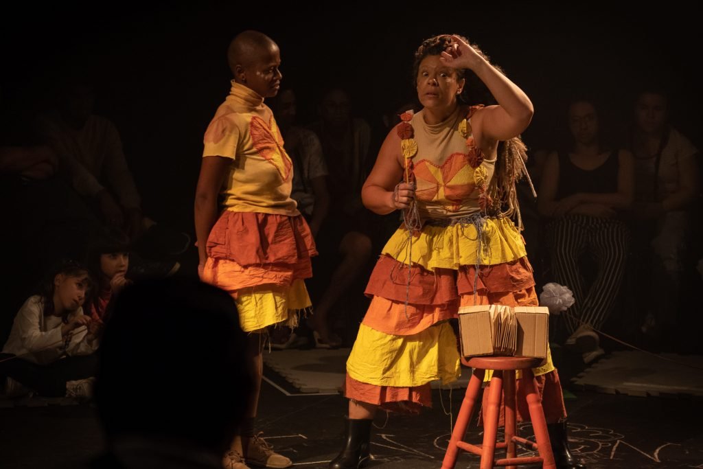 Apresentação da peça “No dia seguinte todo mundo riu”, feita pelos estudantes da SP Escola de Teatro, na Unidade Roosevelt. (6/7/2024). | Foto: Rodrigo Reis