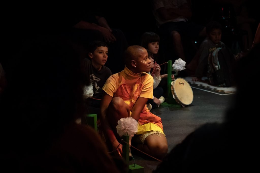 Apresentação da peça “No dia seguinte todo mundo riu”, feita pelos estudantes da SP Escola de Teatro, na Unidade Roosevelt. (6/7/2024). | Foto: Rodrigo Reis