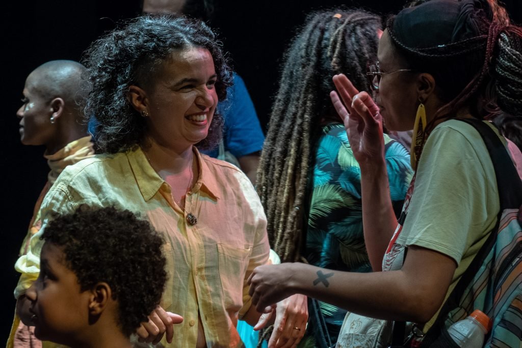 Apresentação da peça “No dia seguinte todo mundo riu”, feita pelos estudantes da SP Escola de Teatro, na Unidade Roosevelt. (6/7/2024). | Foto: Rodrigo Reis