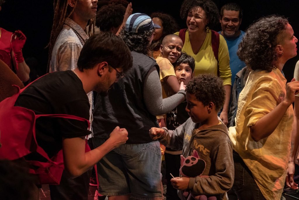 Apresentação da peça “No dia seguinte todo mundo riu”, feita pelos estudantes da SP Escola de Teatro, na Unidade Roosevelt. (6/7/2024). | Foto: Rodrigo Reis