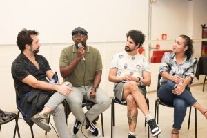 Lançamento do livro "Monges de Salem e o Politico Foragido", do autor angolano Paulo Figueira, na sede Roosevelt da SP Escola de Teatro. (30/08/2024). | Foto: Clara Silva