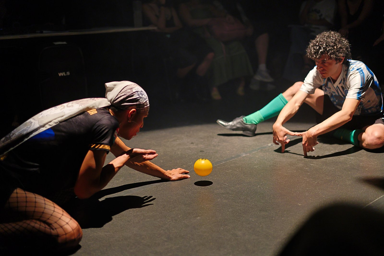 Apresentação no primeiro dia da Mostra de Microcenas dos estudantes de Direção da SP Escola de Teatro. (31/08/2024). | Foto: Clara Silva