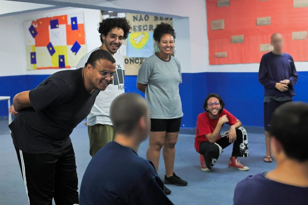 Oficina de teatro na Fundação Casa Rio Paraná, a partir da contrapartida dos alunos bolsistas do Programa Oportunidades. (12/11/2024). | Foto: Clara Silva.