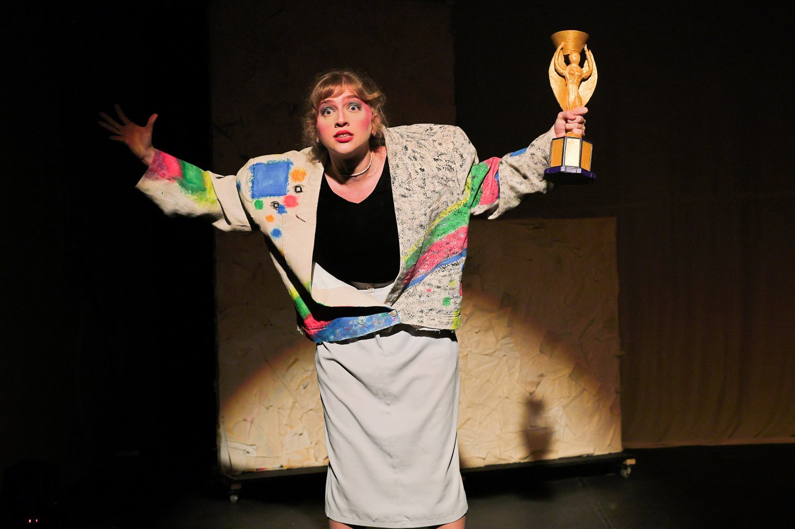 Experimento III do grupo N2 Amarelo, do segundo semestre de 2024, na SP Escola de Teatro. | Foto: Clara Silva.