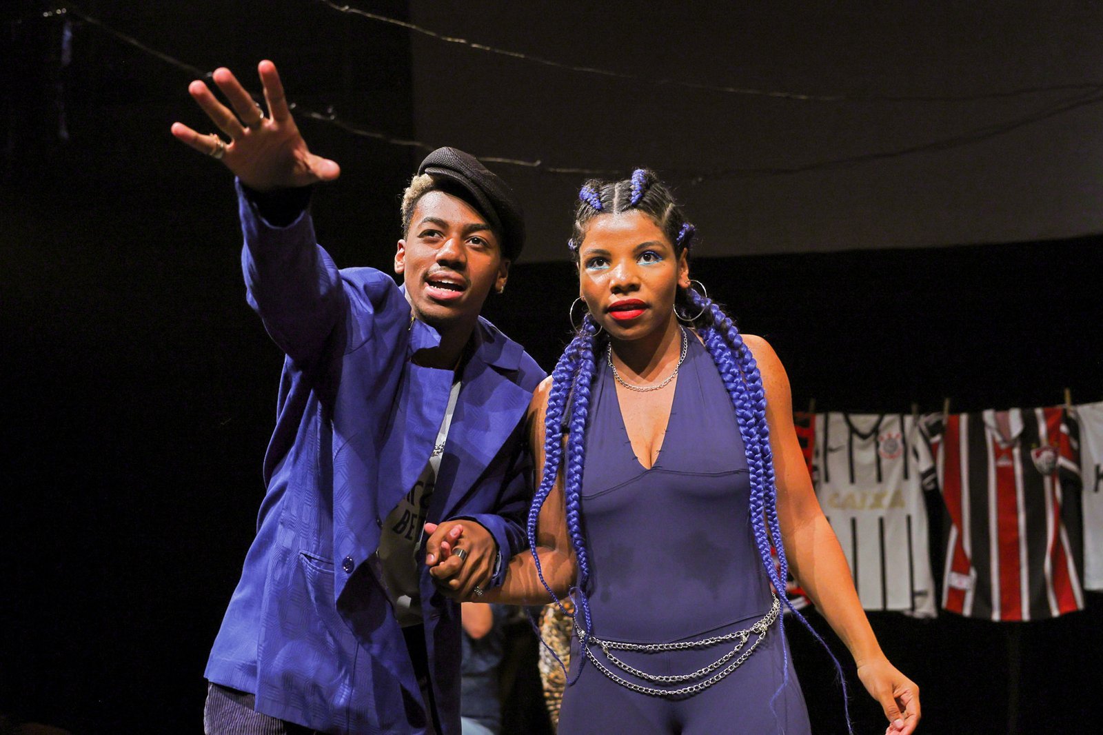 Experimento III do grupo N3 Amarelo, do segundo semestre de 2024, na SP Escola de Teatro. | Foto: Clara Silva.