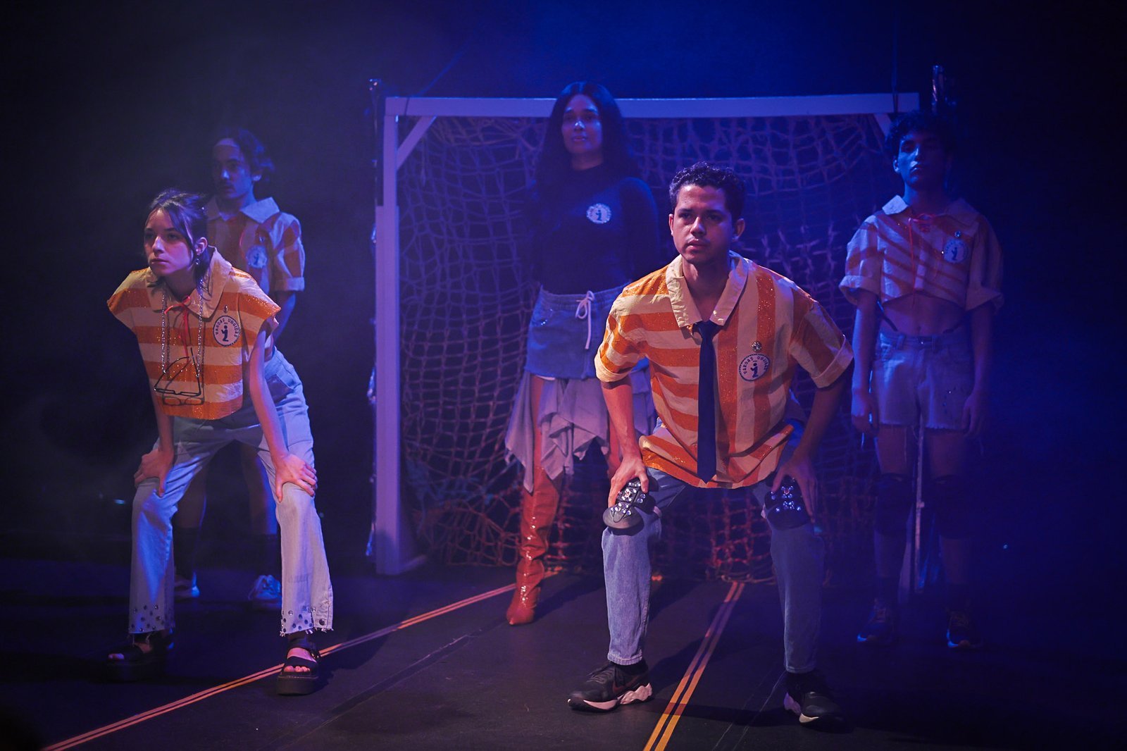 Experimento III do grupo N4 Amarelo, do segundo semestre de 2024, na SP Escola de Teatro. | Foto: Clara Silva.