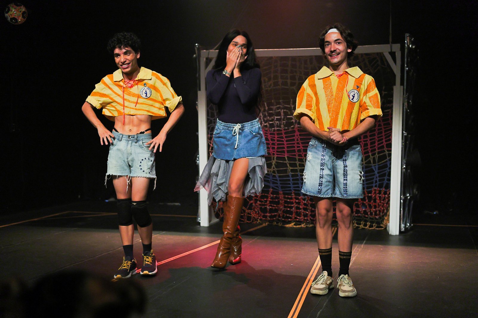 Experimento III do grupo N4 Amarelo, do segundo semestre de 2024, na SP Escola de Teatro. | Foto: Clara Silva.