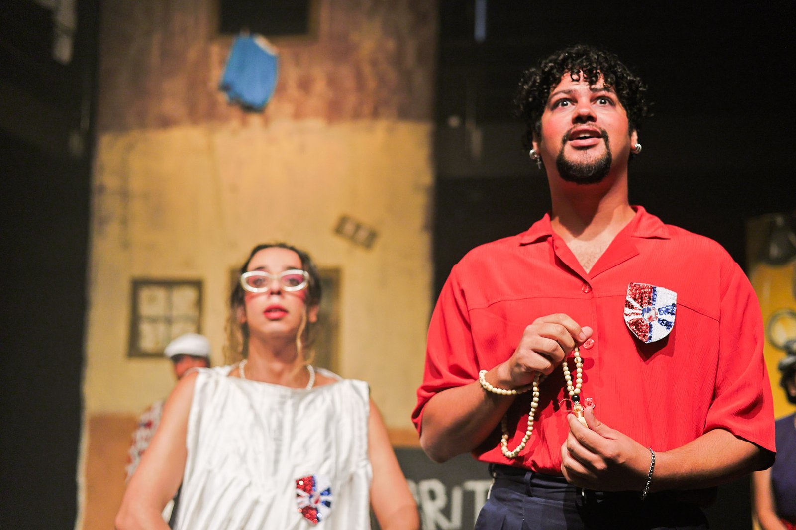 Experimento III do grupo N8 Amarelo, do segundo semestre de 2024, na SP Escola de Teatro. | Foto: Clara Silva.