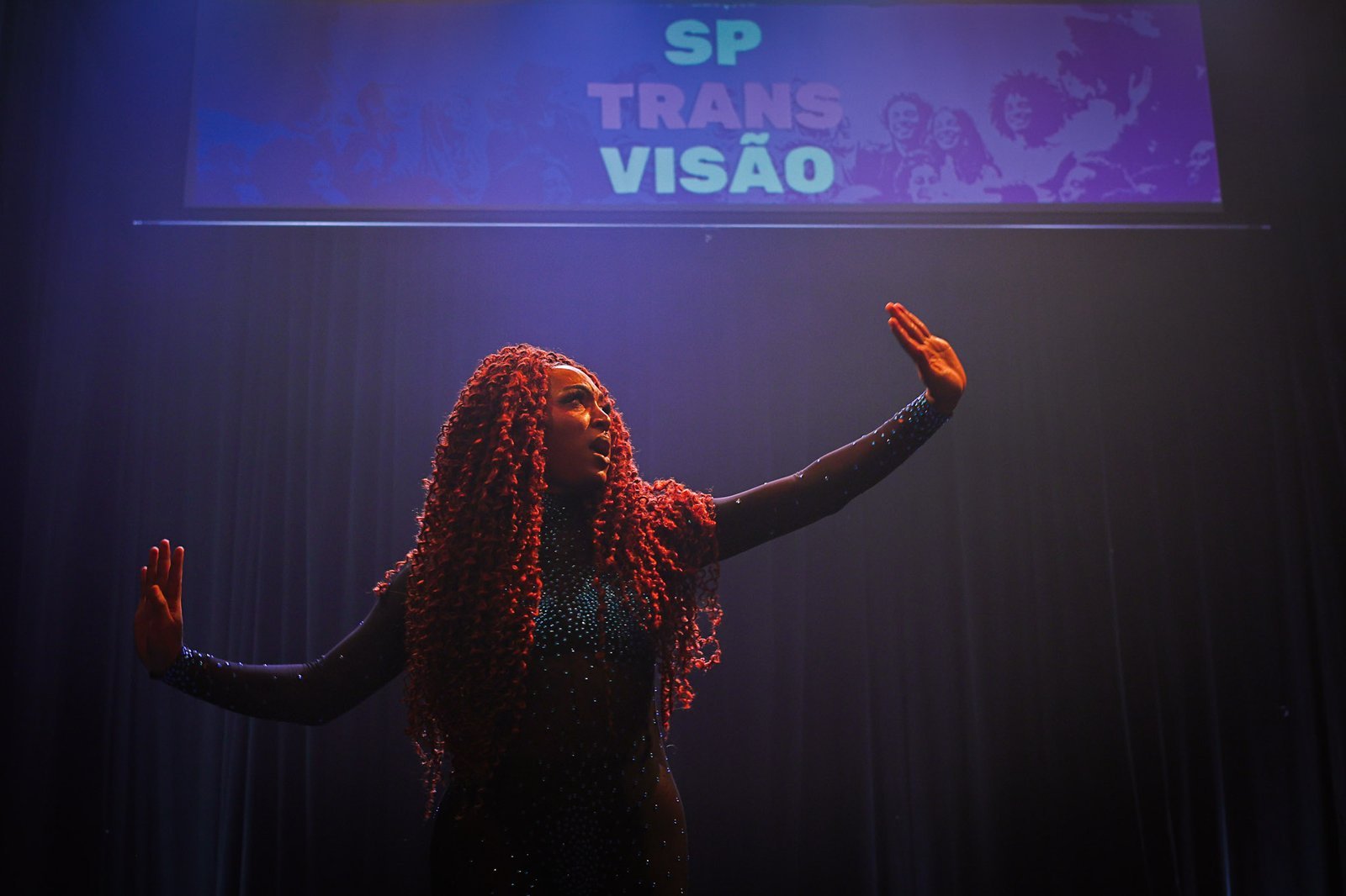 Abertura da 13ª edição do SP Transvisão com show de variedades da Casa Florescer. (27/01/2025). | Foto: Clara Silva.