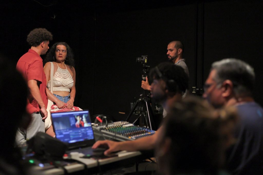 Curso “Atuando no audiovisual: presença e escuta” com Christian Landi, na sede Roosevelt da SP Escola de Teatro. (16/01/2025) | Foto: Clara Silva.