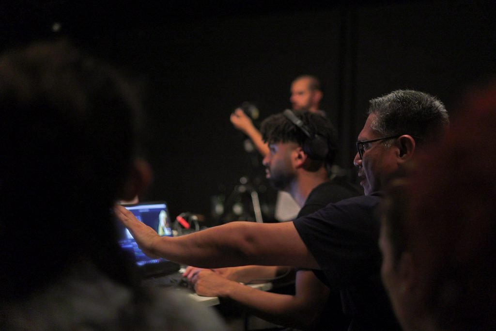 Curso “Atuando no audiovisual: presença e escuta” com Christian Landi, na sede Roosevelt da SP Escola de Teatro. (16/01/2025) | Foto: Clara Silva.