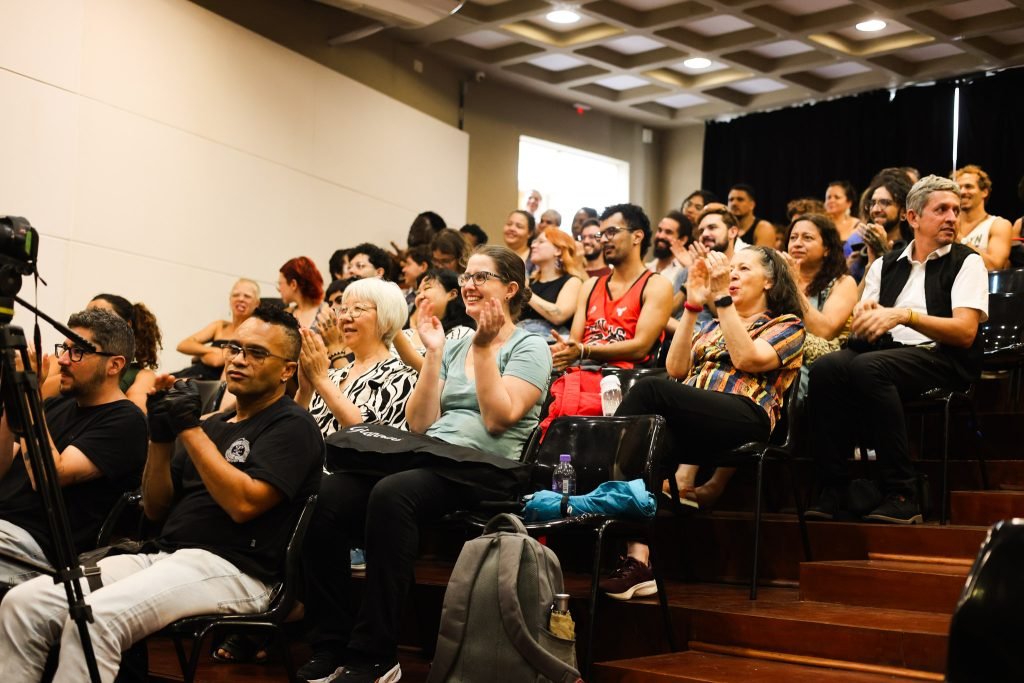 Aula Inaugural do 1° semestre de 2025 com Regina Muller, na unidade Brás da SP Escola de Teatro. (06/02/2025) | Foto: Clara Silva