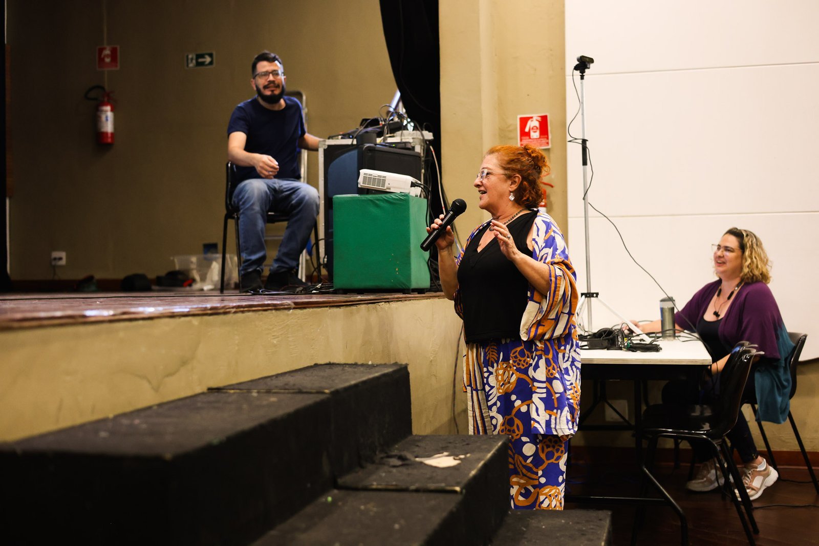 Aula Inaugural do 1° semestre de 2025 com Regina Muller, na unidade Brás da SP Escola de Teatro. (06/02/2025) | Foto: Clara Silva