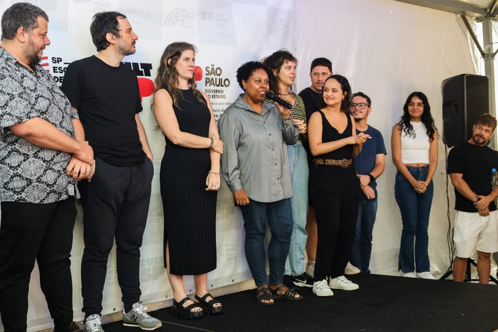 Recepção dos estudantes do 1° semestre de 2025, na sede Brás da SP Escola de Teatro. (01/02/2025). | Foto: Ana Kei.