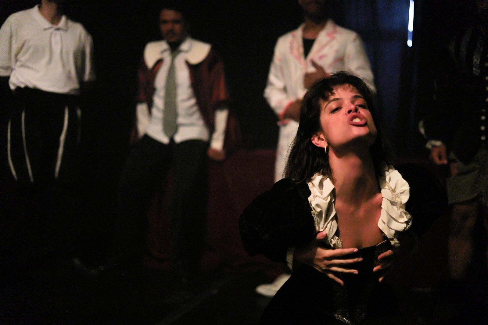 Mostra de Microcenas dos estudantes do módulo verde do curso regular de Direção da SP Escola de Teatro. (17/05/2025). | Foto: Clara Silva