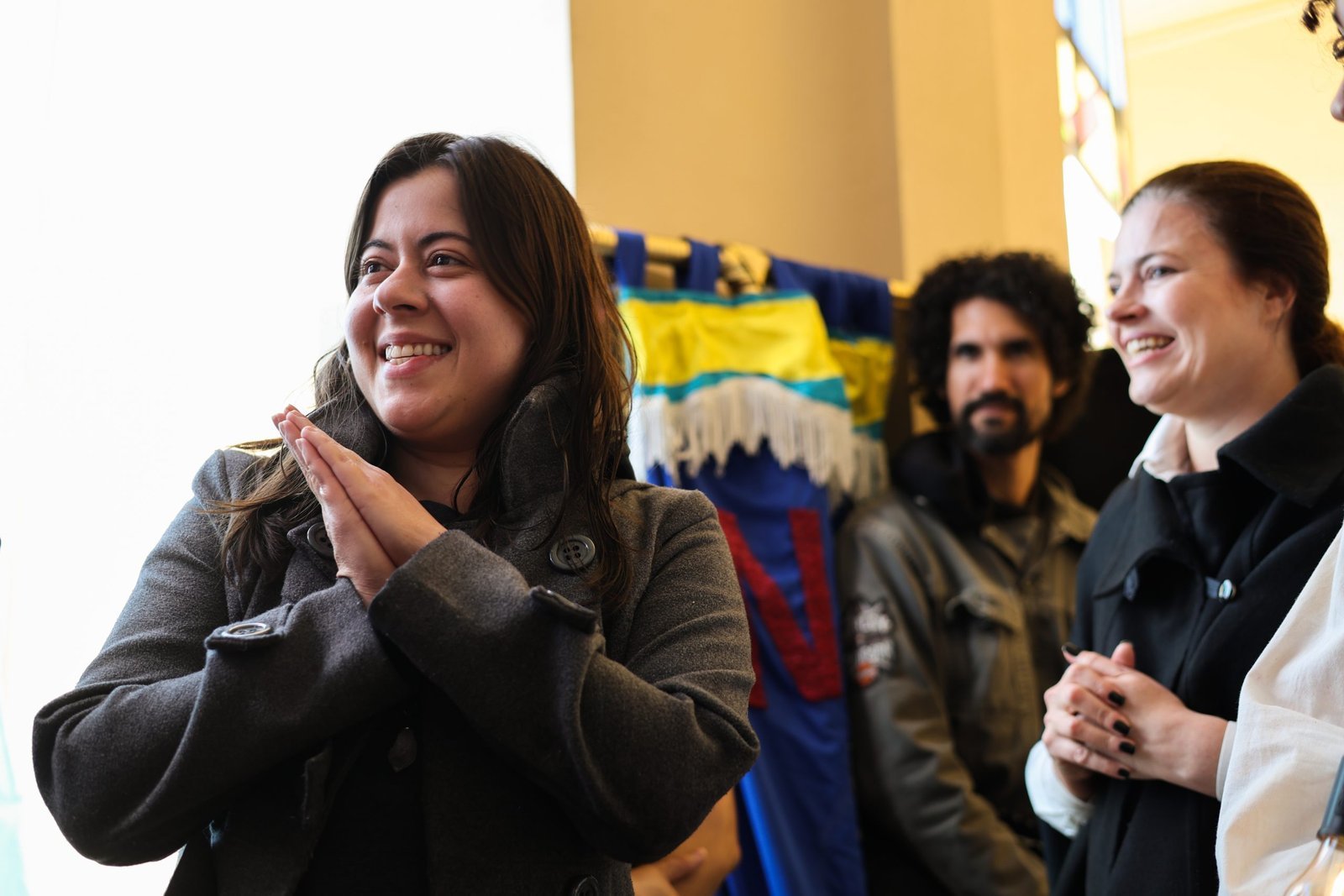 Visita da deputada federal Sâmia Bomfim, na sede Brás da SP Escola de Teatro. (13/06/2025) | Foto: Clara Silva.