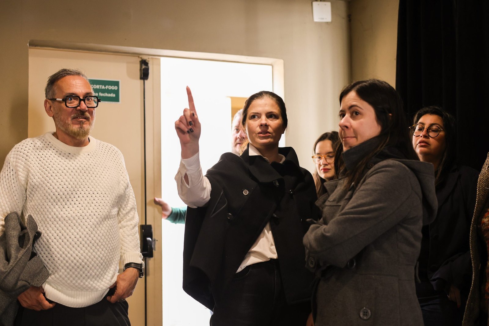 Visita da deputada federal Sâmia Bomfim, na sede Brás da SP Escola de Teatro. (13/06/2025) | Foto: Clara Silva.