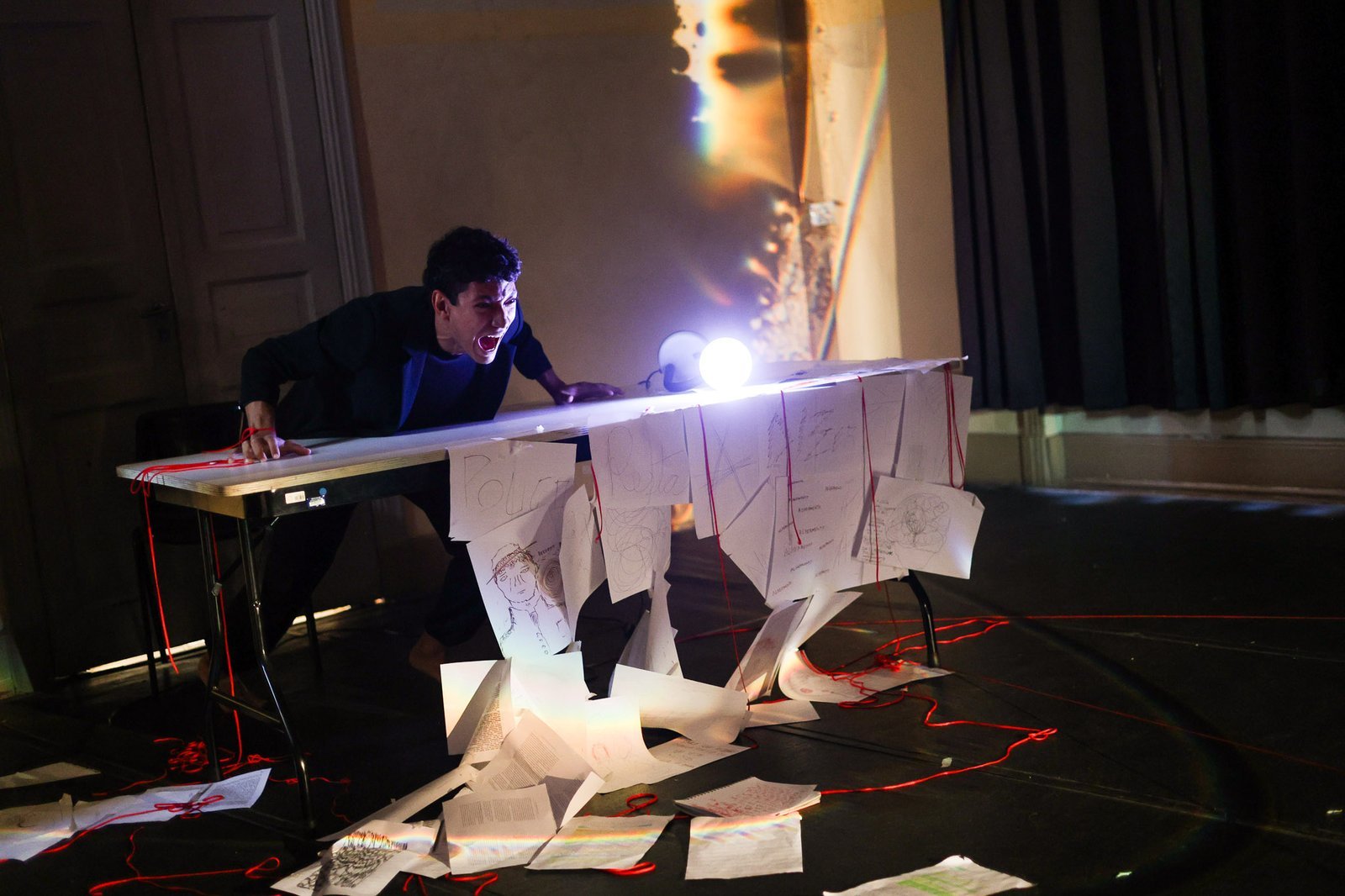 Mostra de Microcenas dos estudantes do módulo vermelho do curso regular de Direção da SP Escola de Teatro. (27/09/2025). | Foto: Clara Silva