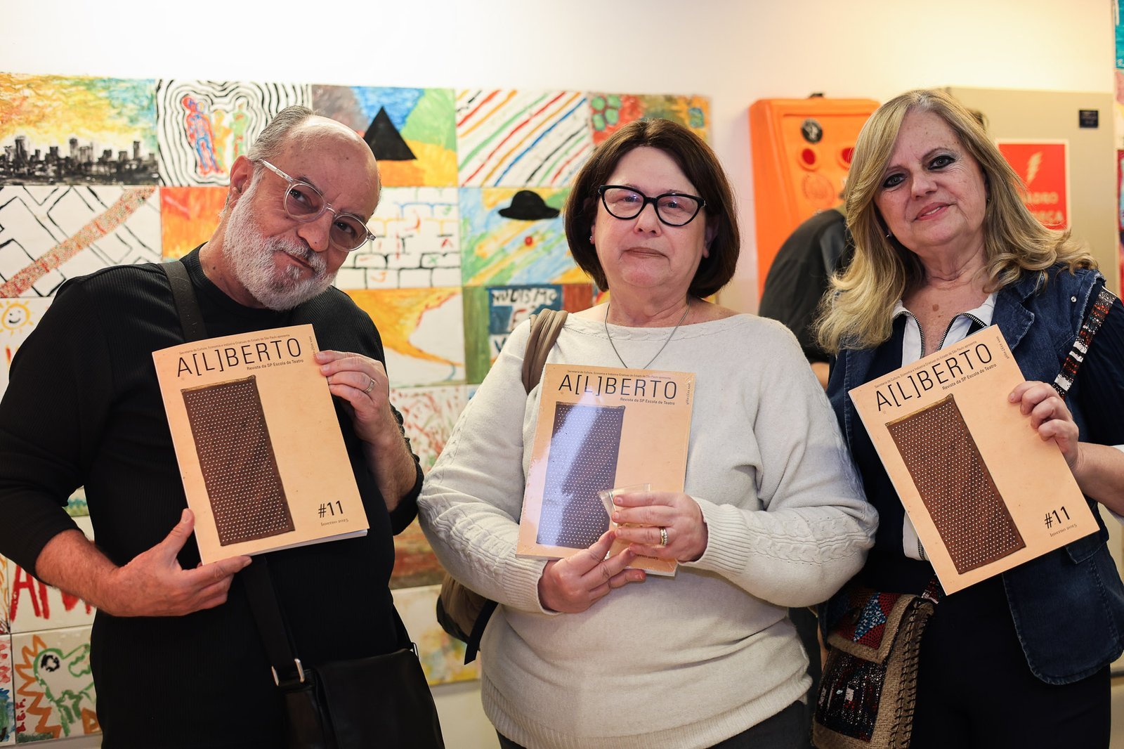 Lançamento da Revista A[L]BERTO #11 na sede Roosevelt da SP Escola de Teatro. (03/09/2025). | Foto: Clara Silva