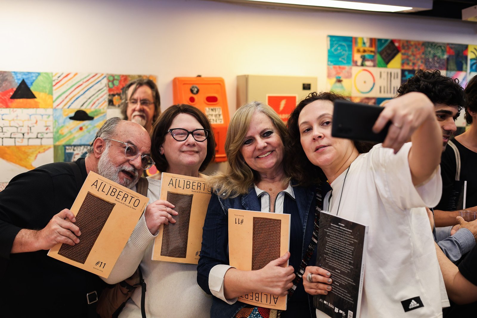 Lançamento da Revista A[L]BERTO #11 na sede Roosevelt da SP Escola de Teatro. (03/09/2025). | Foto: Clara Silva