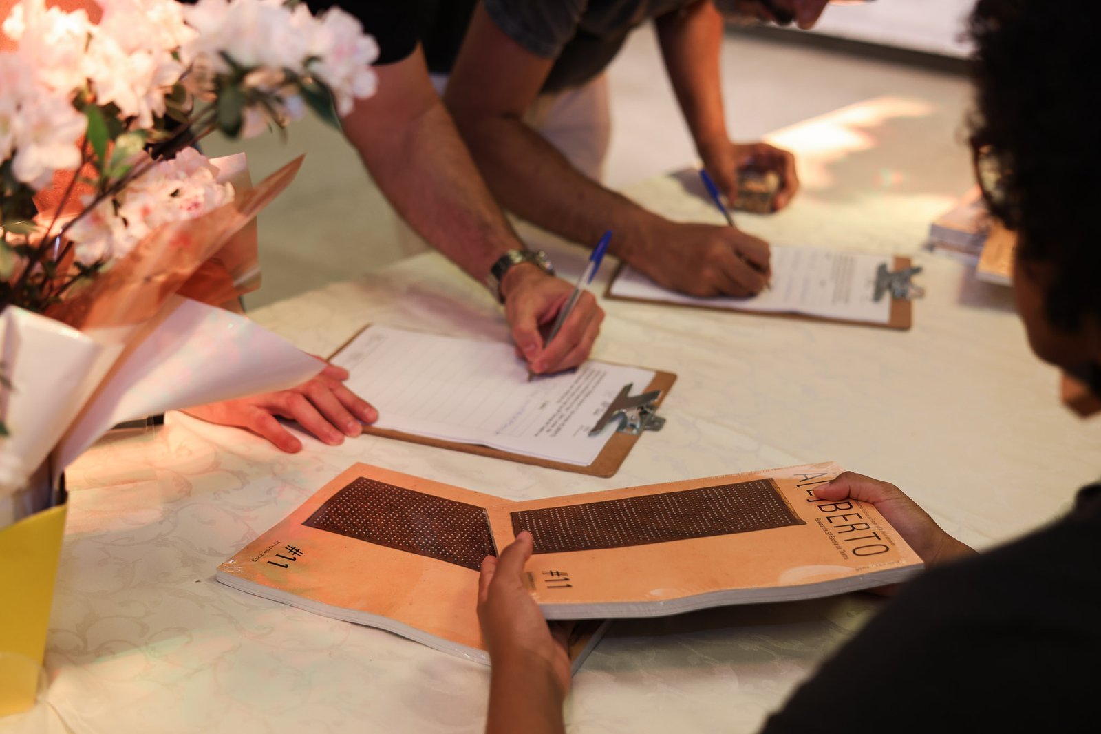 Lançamento da Revista A[L]BERTO #11 na sede Roosevelt da SP Escola de Teatro. (03/09/2025). | Foto: Clara Silva