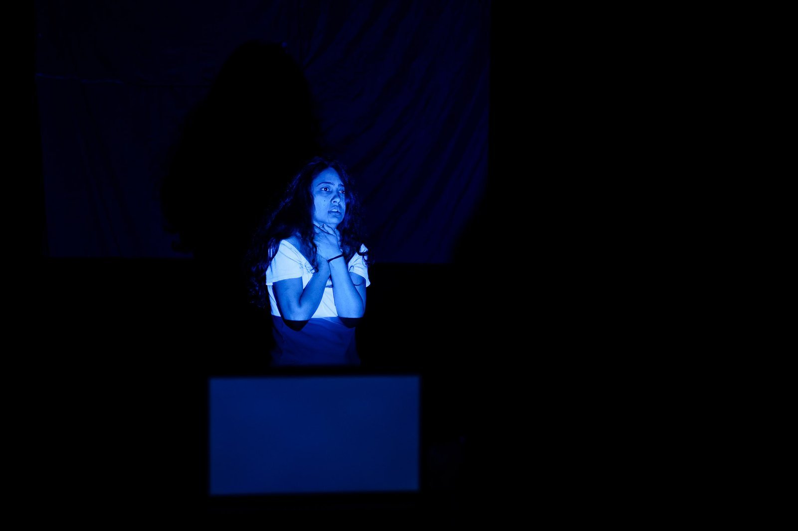 Mostra de Microcenas dos estudantes do módulo vermelho do curso regular de Direção da SP Escola de Teatro. (27/09/2025). | Foto: Clara Silva