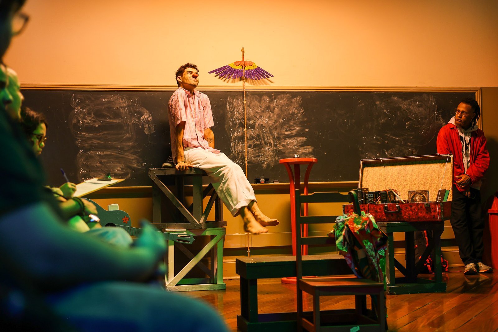 Mostra de Microcenas dos estudantes do módulo vermelho do curso regular de Direção da SP Escola de Teatro. (27/09/2025). | Foto: Clara Silva