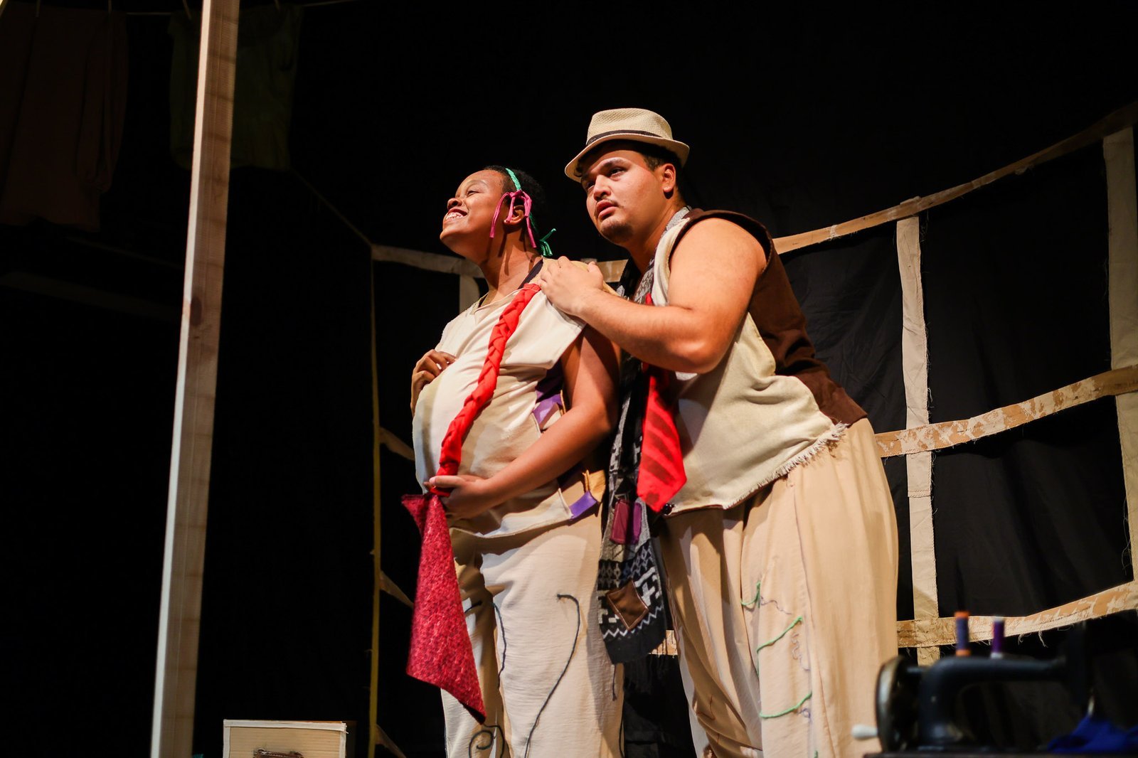 Experimento II do grupo N3 Amarelo, do segundo semestre de 2025, na SP Escola de Teatro. | Foto: Clara Silva.