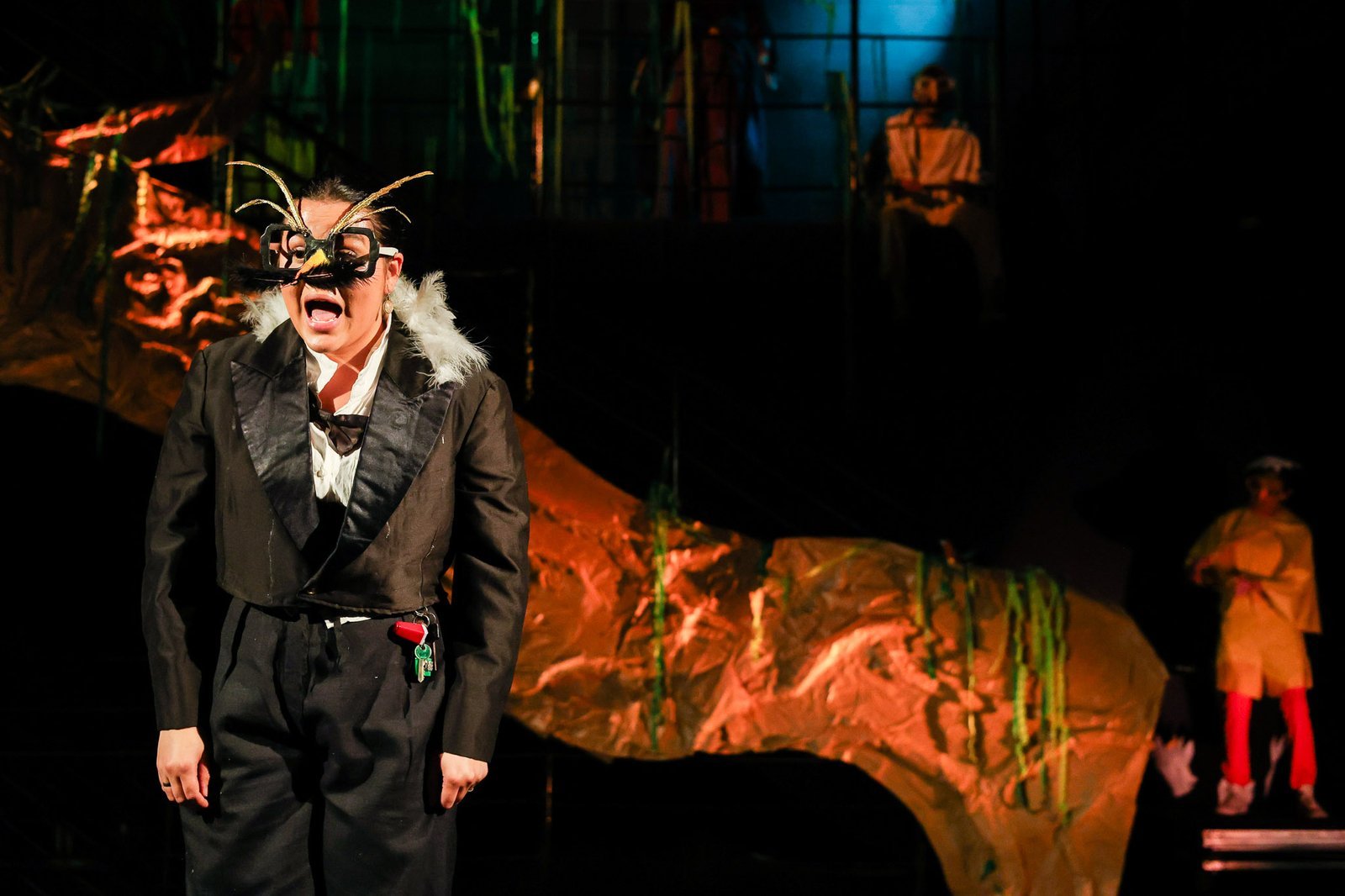 Experimento II do grupo N6 Amarelo, do segundo semestre de 2025, na SP Escola de Teatro. | Foto: Clara Silva.