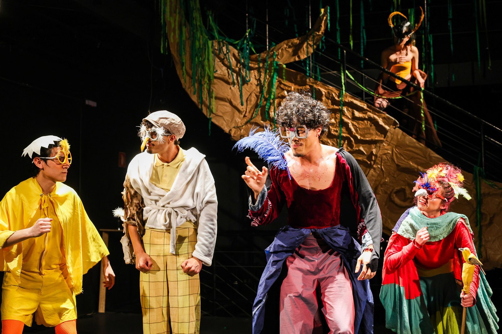 Experimento II do grupo N6 Amarelo, do segundo semestre de 2025, na SP Escola de Teatro. | Foto: Clara Silva.