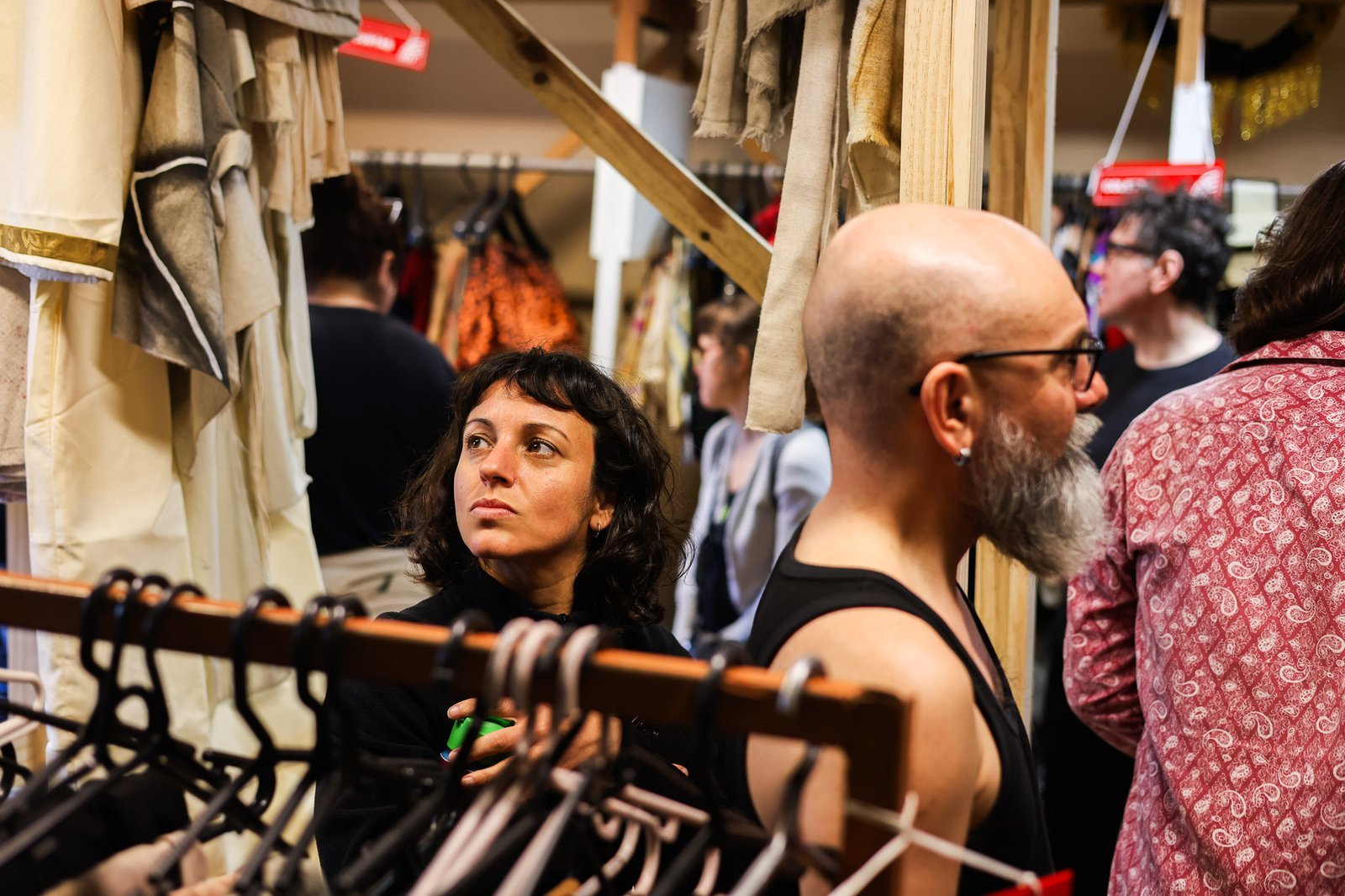 Cia Espaço em Branco em visita na sede Brás da SP Escola de Teatro, projeto do Ocupa Lab. (07/10/2025). | Foto: Clara Silva.